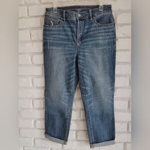 Chico's So Slimming Girlfriend Crop Jean sz 1